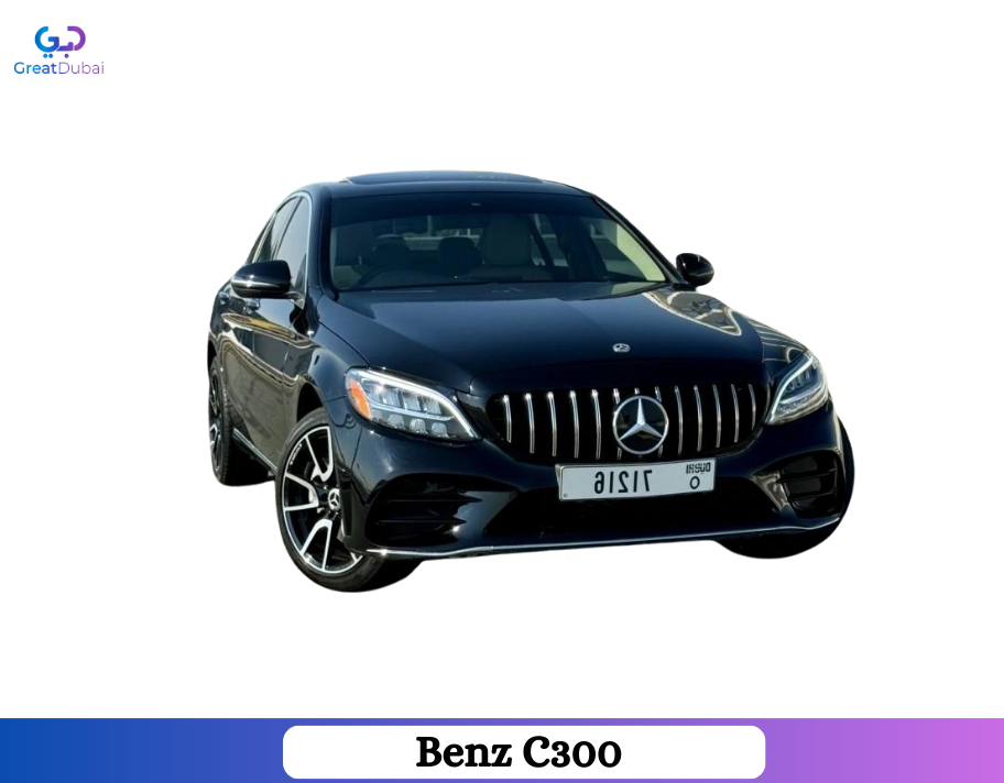 Rent Mercedes Benz C300 2021 in Dubai-image