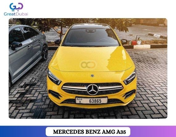 Rent Mercedes Benz AMG A35 2019 in Dubai - Sporty & Stylish-image
