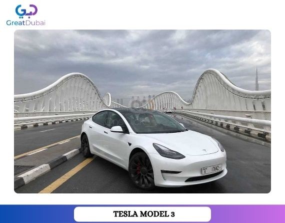 Rent Tesla Model 3 Standard Plus in Dubai - Best Rates-image